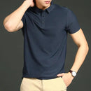 Camisa Polo Masculina em Seda Gelo